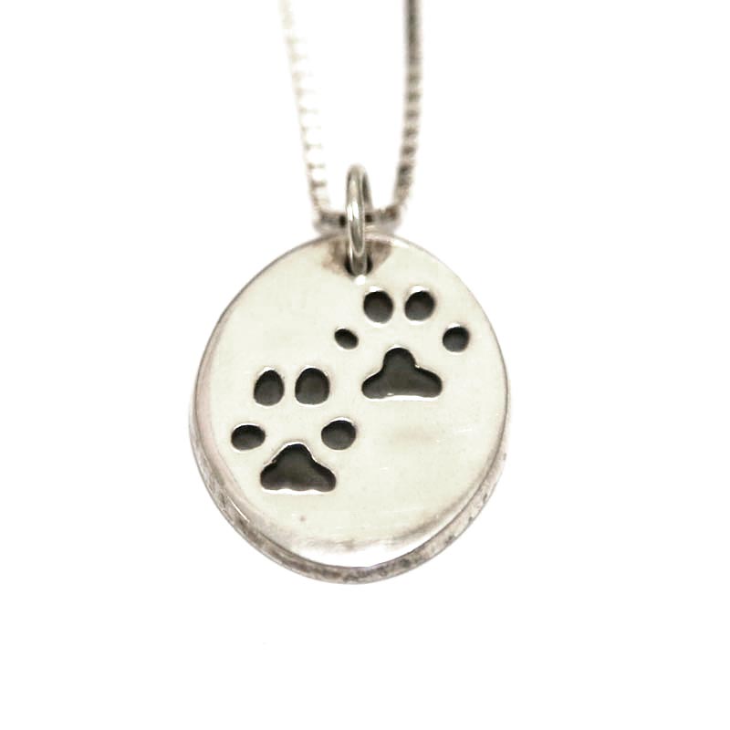 Pet Cremation Jewelry - Urn Necklace - Silver Heart Shaped With Paws –  Cherished Emblems