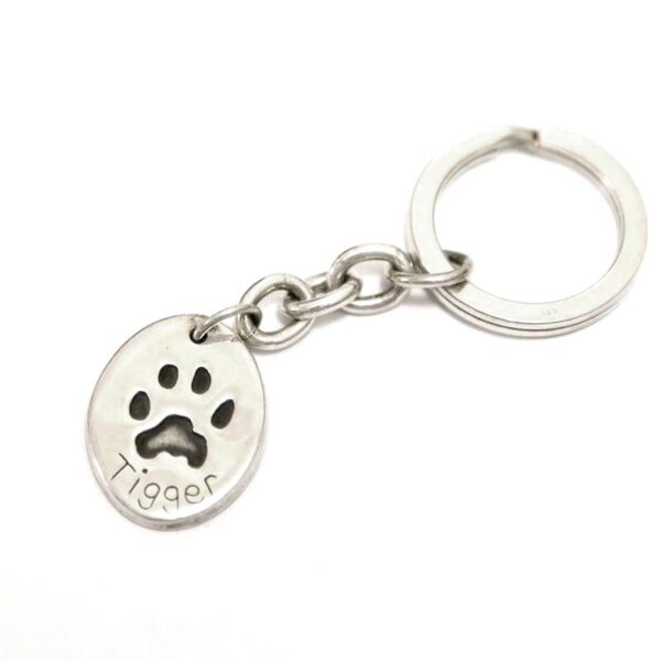Silver Paw/Nose Print Key Ring - Image 8