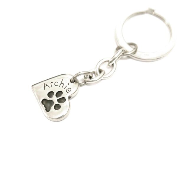 Silver Paw/Nose Print Key Ring - Image 5