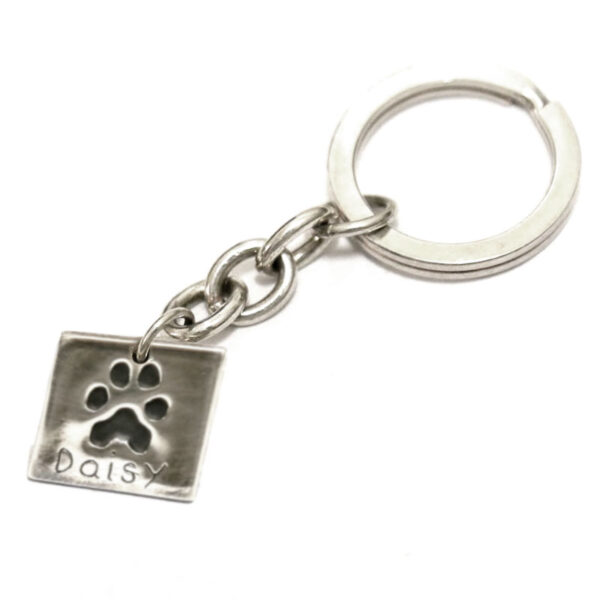 Silver Paw/Nose Print Key Ring - Image 4