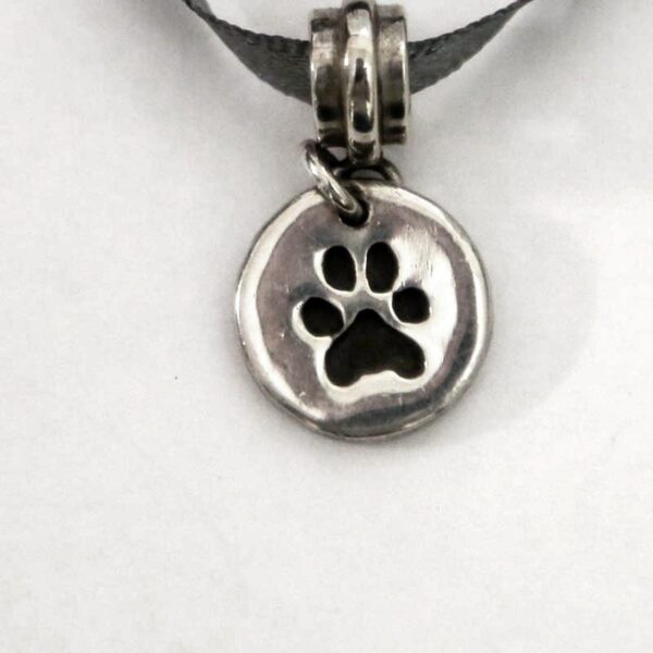 Silver Paw/Nose Print Hanging Charm - Image 2