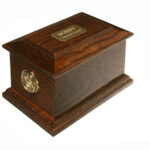 Solid Oak Pet Ashes Indoor Casket - Image 2