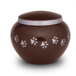Rounded Paw Print Urn for Pet Ashes - Image 4