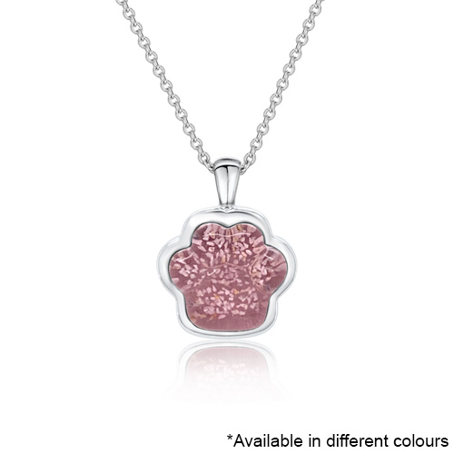Alba Rose Paws Collection Paw Pet Ashes Pendant Dignity Pet