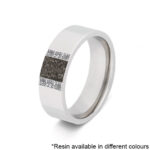 See You Steel Cube Ring with Zirconia (RS 009) Pet Ashes Memorial Jewellery