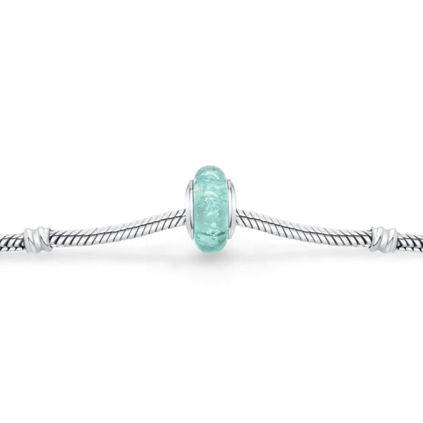 Alba Rose Pet Ashes Glass Charm Bead - Image 2