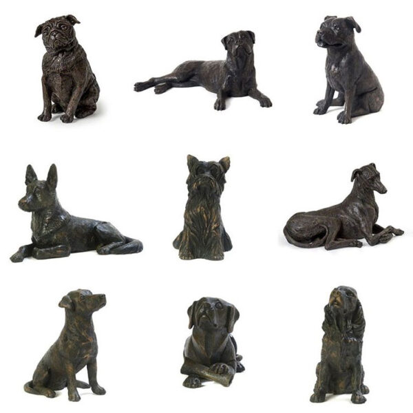 Bronze Effect Dog Breed Caskets - 17 Styles