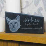 Pet Memorial Slate with Photo Free Standing - Image 2