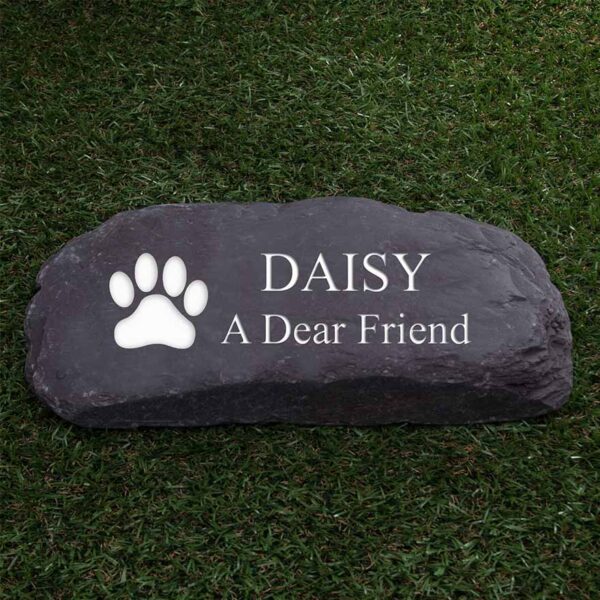 Welsh Slate Paddlestone Pet Memorial Stone - Image 9