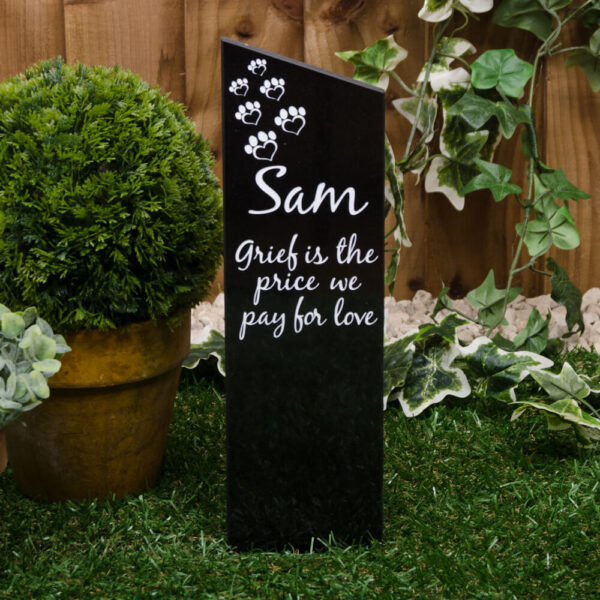 Pet Memorial Stake Grave Marker Stone - Image 5