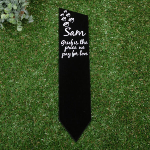 Pet Memorial Stake Grave Marker Stone - Image 4