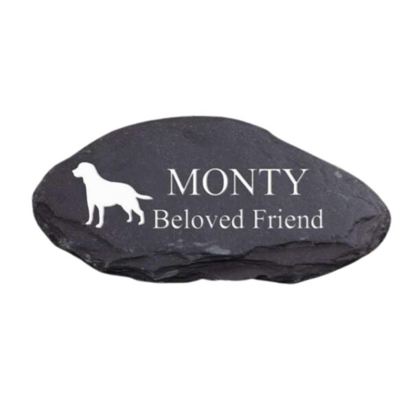 Welsh Slate Paddlestone Pet Memorial Stone - Image 2