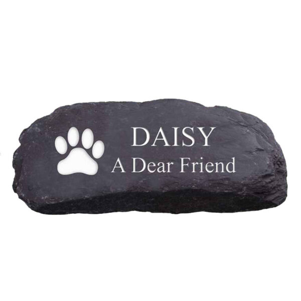Welsh Slate Paddlestone Pet Memorial Stone
