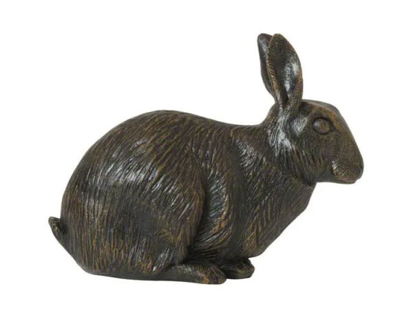 Bronze Effect Rabbit Casket For Ashes - Image 2