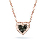 See You Heart Ash Necklace with Zirconia Pet Ashes Memorial Jewellery - Image 3