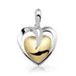 See You Double Heart Pendant Pet Ashes Memorial Jewellery - Image 3