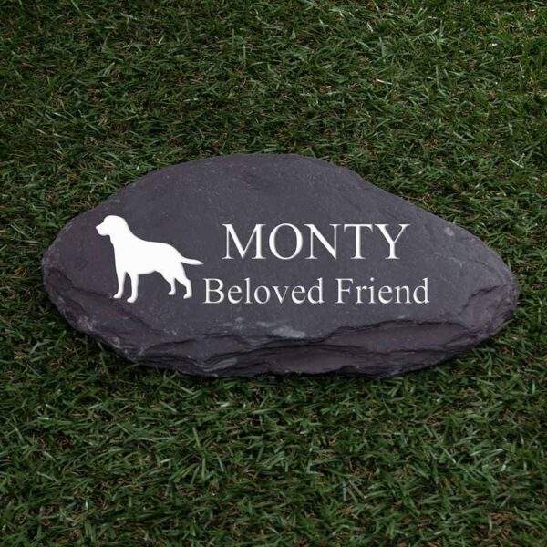 Welsh Slate Paddlestone Pet Memorial Stone - Image 8