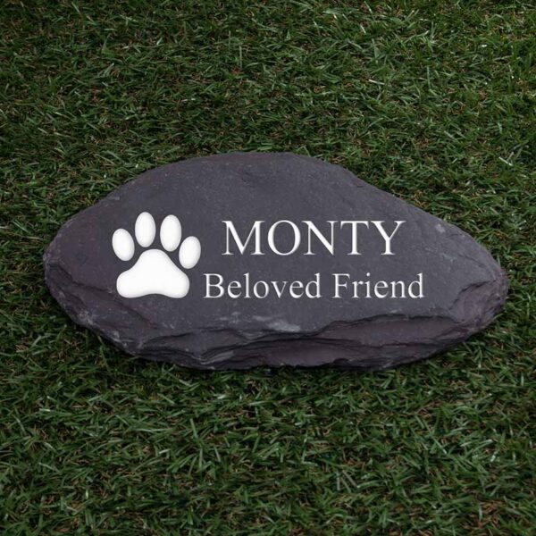 Welsh Slate Paddlestone Pet Memorial Stone - Image 7