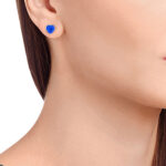 Alba Rose Tribute Collection Pet Ashes Glass Earrings - Image 3