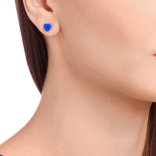Alba Rose Tribute Collection Pet Ashes Glass Earrings - Image 3