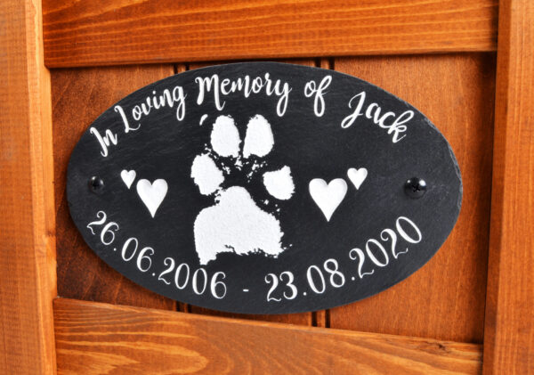 Wooden Garden Planter With Memorial Plaque - Image 2